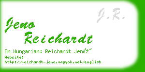 jeno reichardt business card